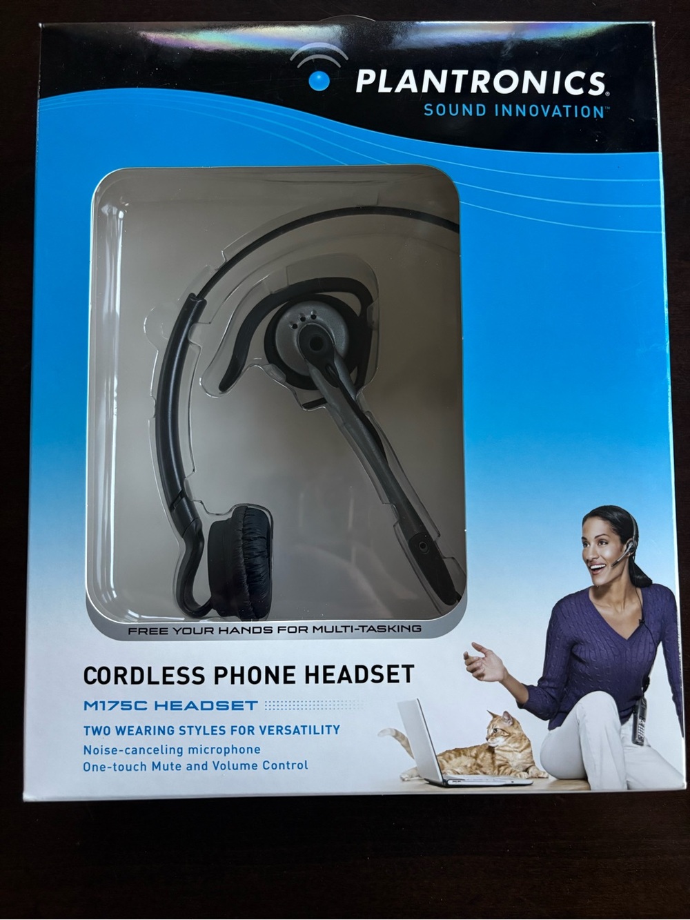 Plantronics M175C Cordless Phone Headset Noise Canceling Mic 2.5mm Plug SEALED